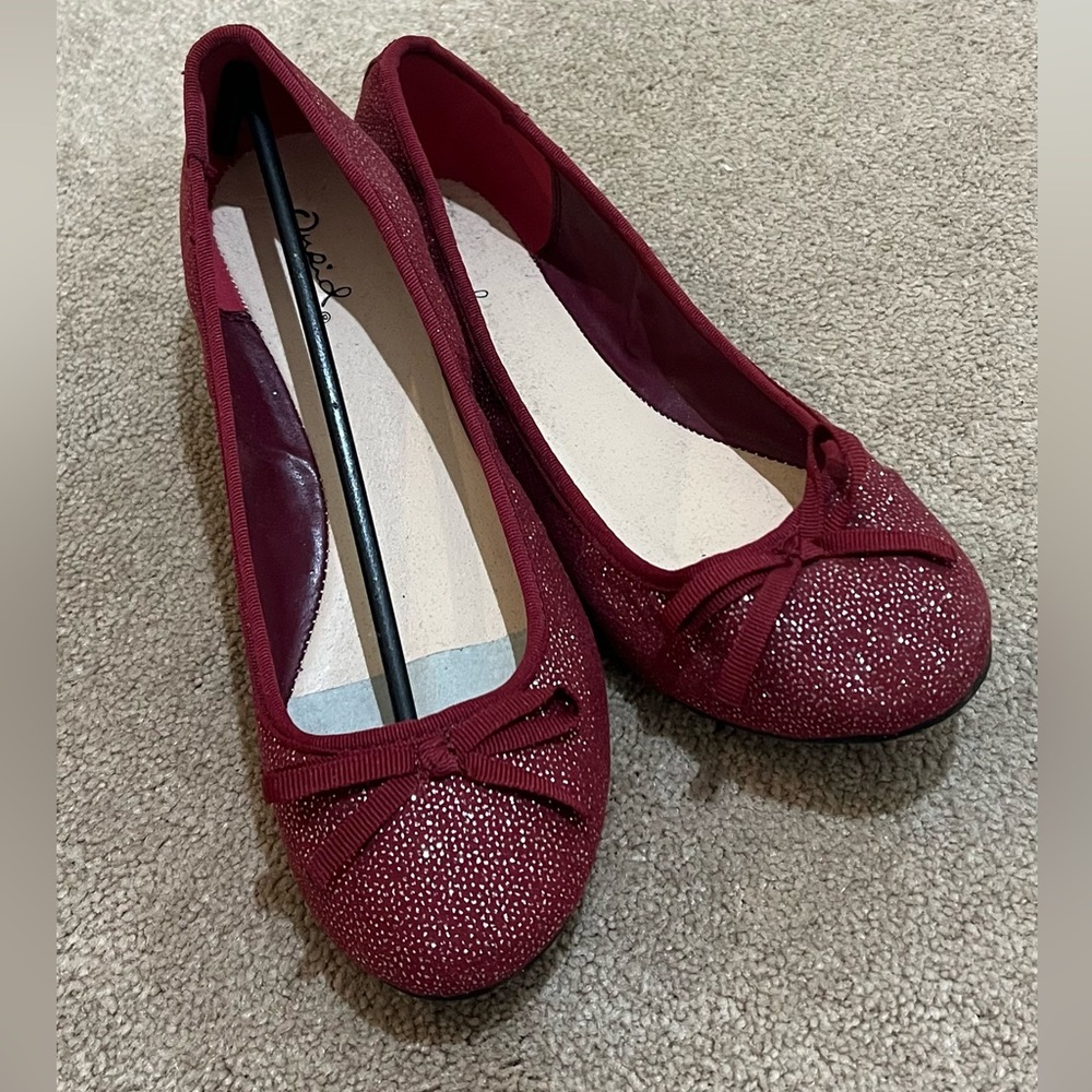 Red Ballet Flats